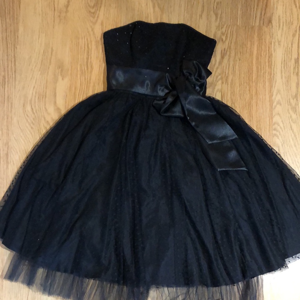 BCBG black & sparkly strapless dress BNWOT